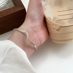 Elegant Waves Sterling Silver Cuff Bracelets -Deals Glis Jewel Store 1681847739484344320