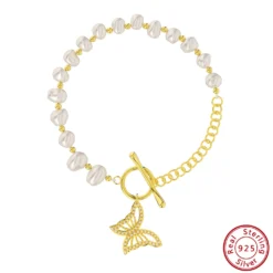 Modern Style Shiny Animal Butterfly Freshwater Pearl Sterling Silver Toggle Plating Inlay Zircon 14K Gold Plated Bracelets 8 Modern Style Shiny Animal Butterfly Freshwater Pearl Sterling Silver Toggle Plating Inlay Zircon 14K Gold Plated Bracelets -Deals Glis Jewel Store 1681942521359503360