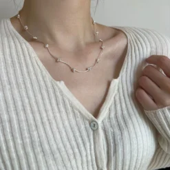 Lady Ball Sterling Silver Plating Necklace -Deals Glis Jewel Store 1682602946241630209