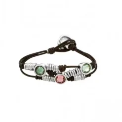 Commute Round Crystal Leather Rope Wholesale Bracelets 9 Commute Round Crystal Leather Rope Wholesale Bracelets -Deals Glis Jewel Store 1682608105071972352