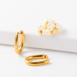 1 Pair Sweet Double Ring Beaded Plating Freshwater Pearl Copper Drop Earrings 10 1 Pair Sweet Double Ring Beaded Plating Freshwater Pearl Copper Drop Earrings -Deals Glis Jewel Store 1682609630116712448