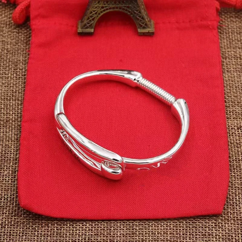 Simple Style Irregular Silver Plated Wholesale Bangle 5 Simple Style Irregular Silver Plated Wholesale Bangle - Image 5