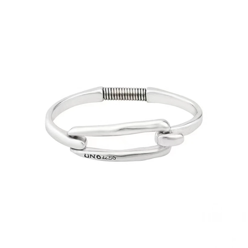 Simple Style Irregular Silver Plated Wholesale Bangle 3 Simple Style Irregular Silver Plated Wholesale Bangle - Image 3