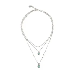 Casual Elegant Water Droplets Silver Plated Plating Inlay Artificial Crystal Women's Layered Necklaces -Deals Glis Jewel Store 1682611879094128640