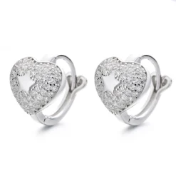 1 Pair Lady Heart Shape Plating Inlay Sterling Silver Artificial Gemstones Earrings 8 1 Pair Lady Heart Shape Plating Inlay Sterling Silver Artificial Gemstones Earrings -Deals Glis Jewel Store 1683647454622388224