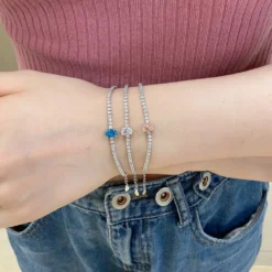 Fashion Oval Sterling Silver Plating Inlay Zircon Bracelets 1 Piece -Deals Glis Jewel Store O1CN015ZNguR1PxS590C3vc 2211157391907 0 cib