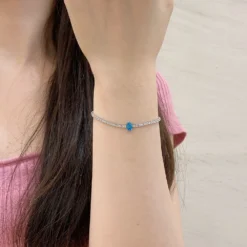 Fashion Oval Sterling Silver Plating Inlay Zircon Bracelets 1 Piece -Deals Glis Jewel Store O1CN01uIS2Et1PxS56lppWg 2211157391907 0 cib